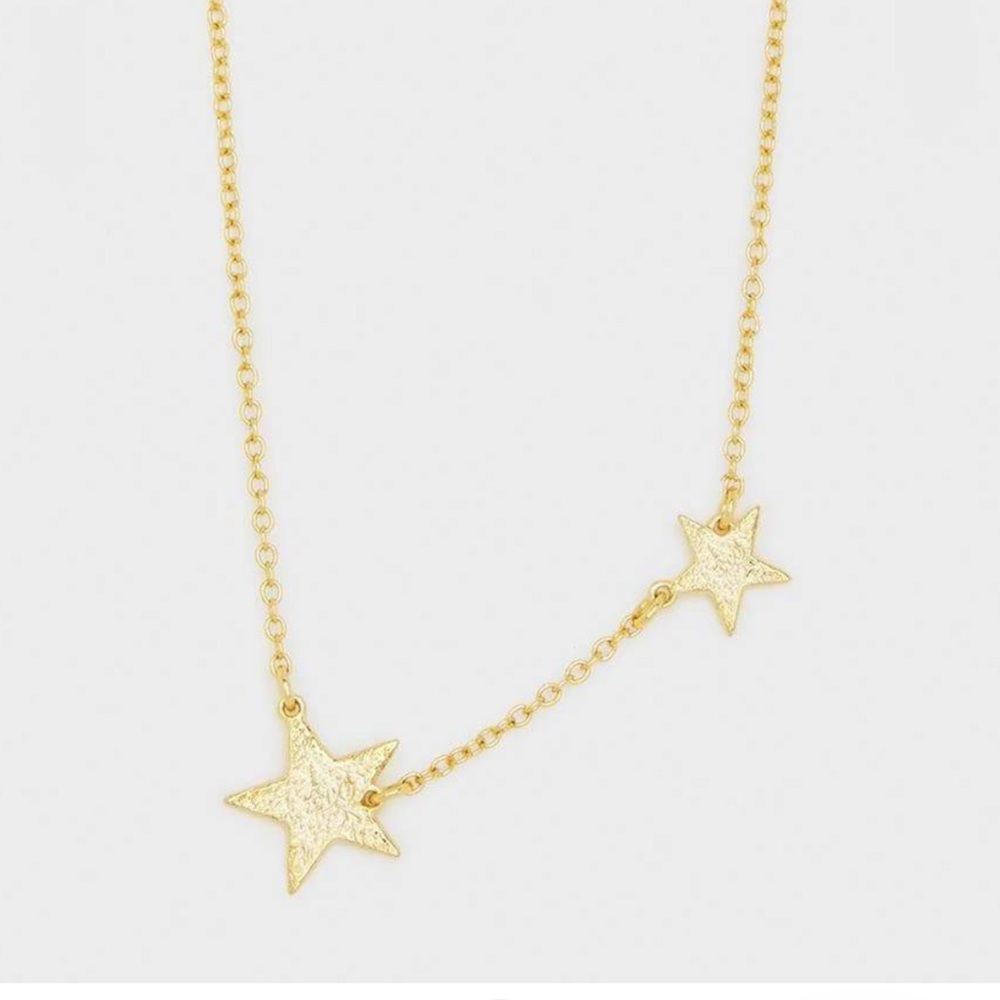 Gorjana 16” gold plated “super star” necklace.